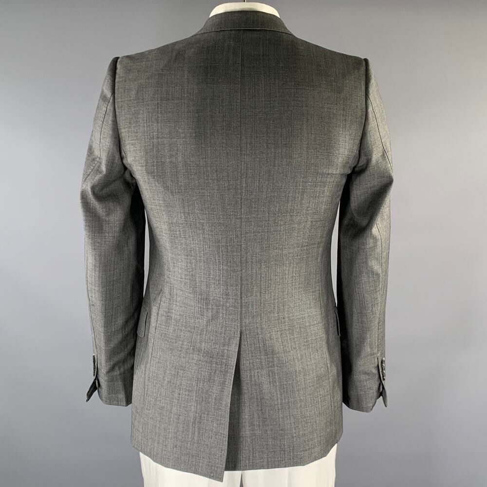 YVES SAINT LAURENT Size 40 Grey Wool Blazer Coat - Picture 3 of 8